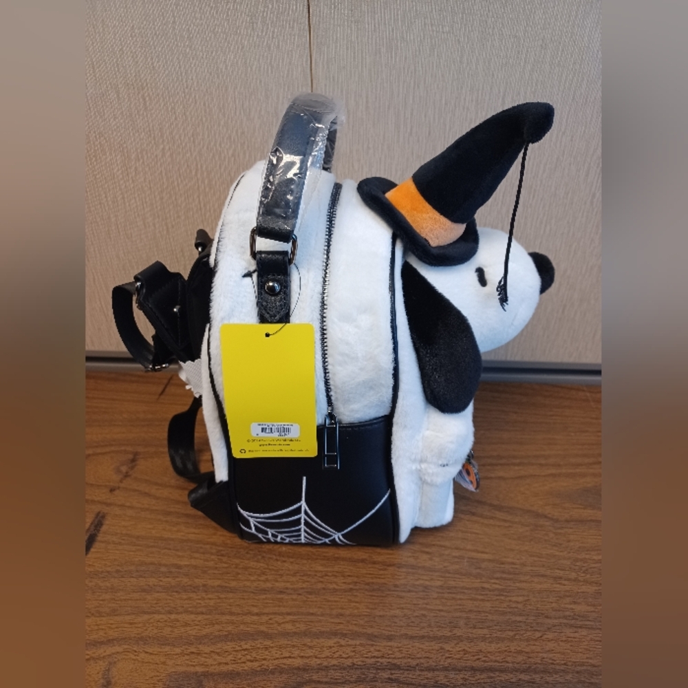 Peanuts Snoopy Witch Halloween Mini Backpack &Woodstock Wristlet Coin purse - Picture 5 of 15